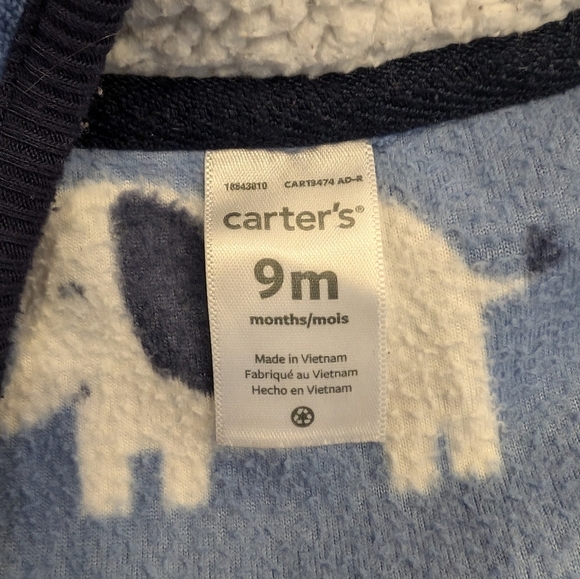 FREE WITH PURCHASE Carter's Fleece Bunting Suit - Picture 2 of 4